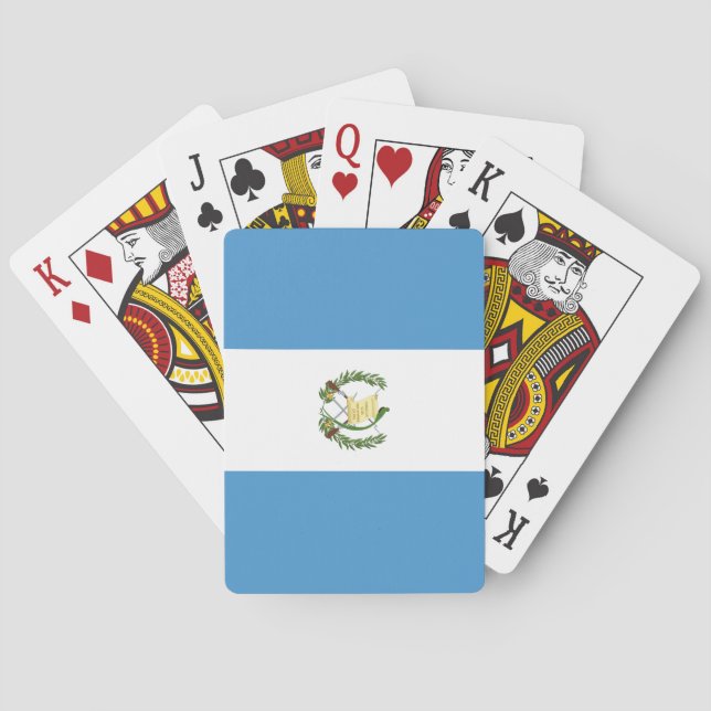 Guatemala Flag Poker Cards (Back)