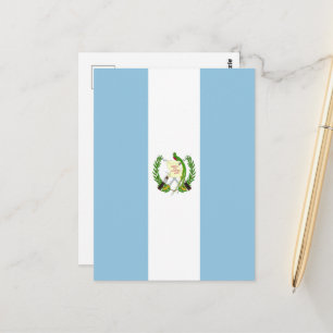 Guatemala flag postcard
