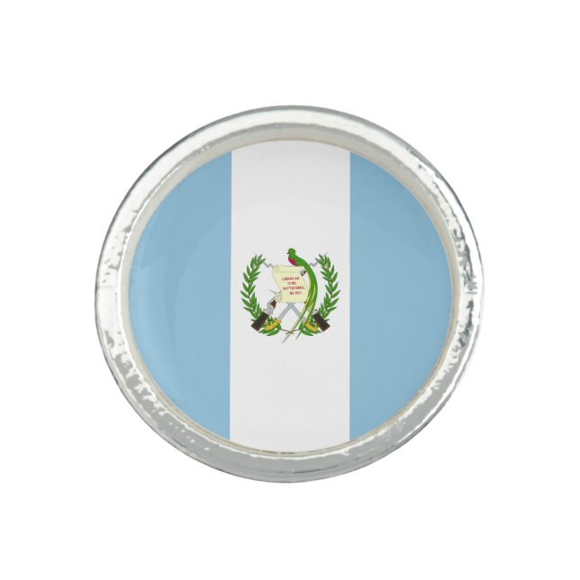Guatemala flag ring (Front)