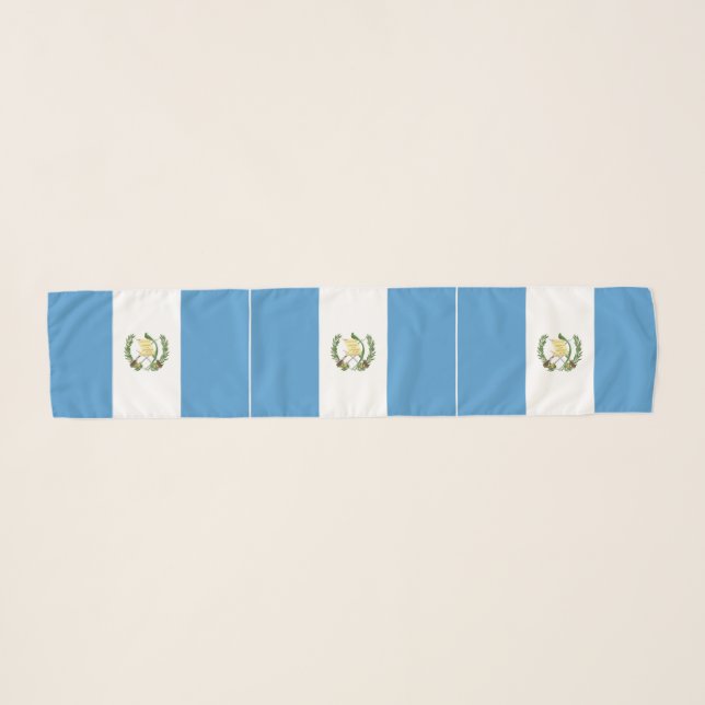 Guatemala Flag Scarf (Front (Horizontal))