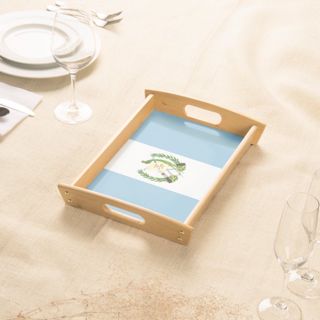 Guatemala flag serving tray (Front)
