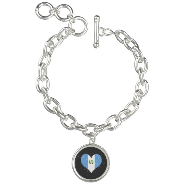 Guatemala Flag Shining Unique Charm Bracelet (Product)