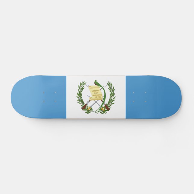 Guatemala Flag Skateboard (Horz)