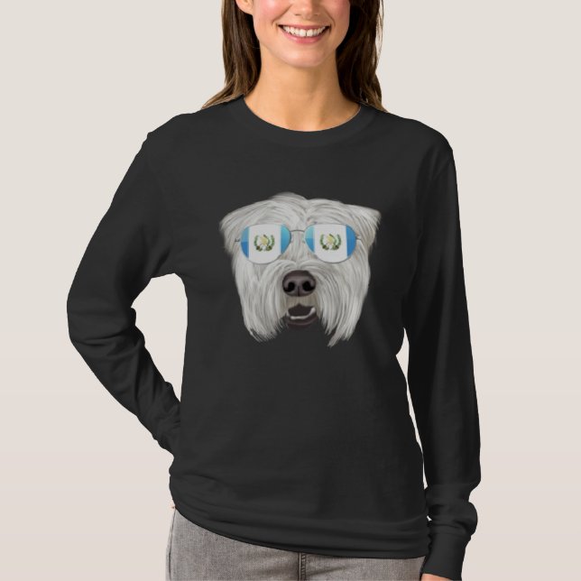 Guatemala Flag Soft Coated Wheaten Terrier Guatema T-Shirt (Front)