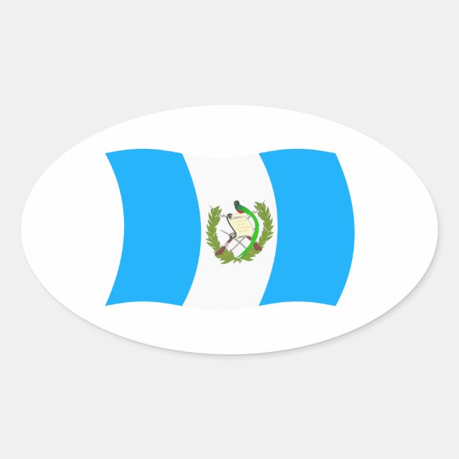 Guatemala Flag Sticker (Front)