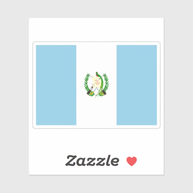 Guatemala Flag Sticker (Sheet)