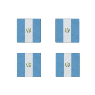 Guatemala Flag Stone Magnet