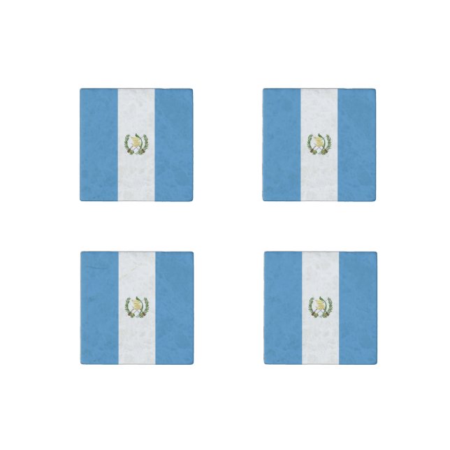 Guatemala Flag Stone Magnet (Front)