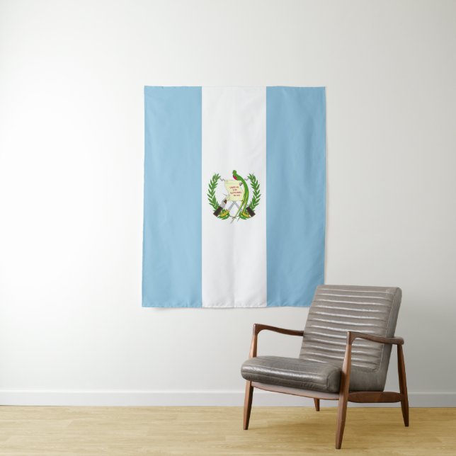 Guatemala flag tapestry (In Situ)