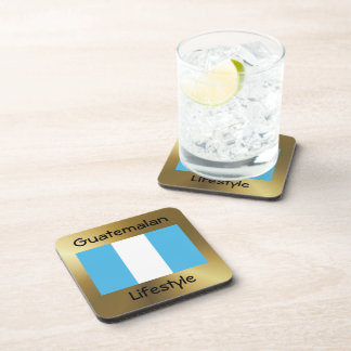 Guatemala Flag+Text Coaster