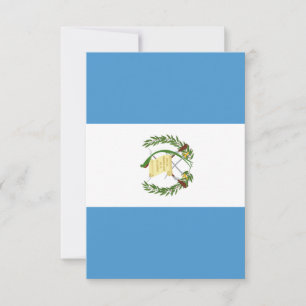 Guatemala flag thank you card
