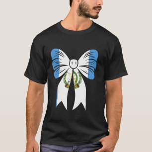 Guatemala Girl Coquette Bow Ribbon Pride Guatemala T-Shirt