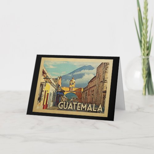 Guatemala Greeting Card Vintage Travel