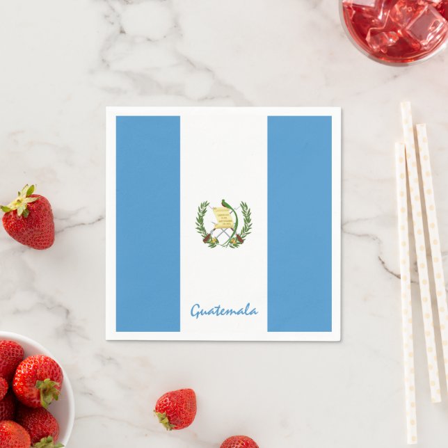 Guatemala & Guatemala Flag party fashion/sport fan Napkins (Insitu)