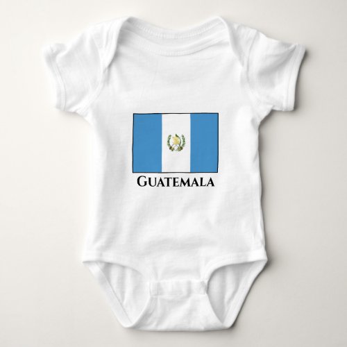 Guatemala Guatemalan Flag Baby Bodysuit