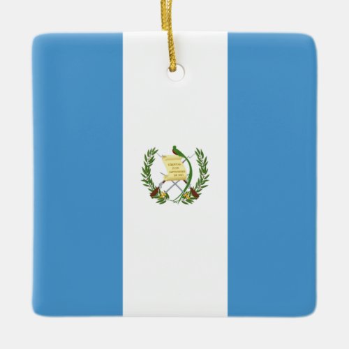 Guatemala Guatemalan Flag  Ceramic Ornament