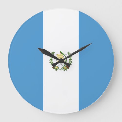 Guatemala Guatemalan Flag Large Clock