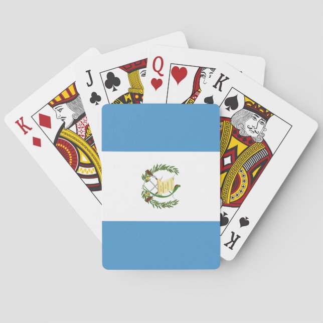Guatemala (Guatemalan) Flag Poker Cards (Back)