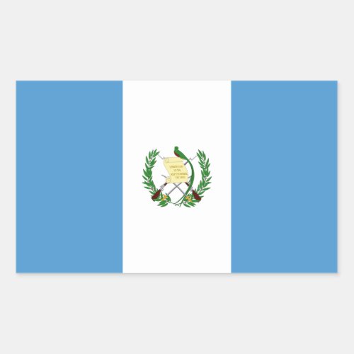 GuatemalaGuatemalan Flag Rectangular Sticker