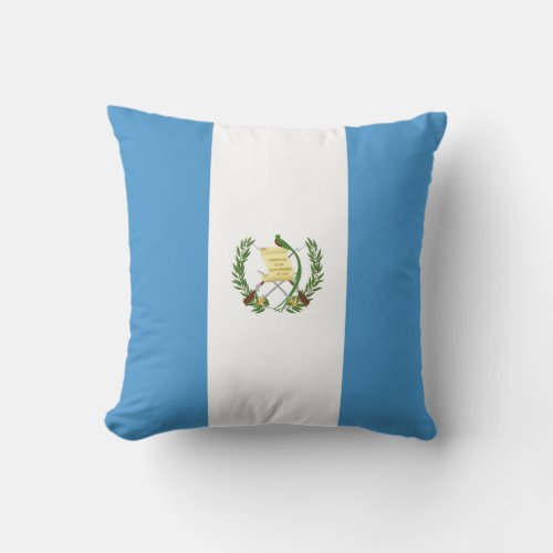 Guatemala Guatemalan Flag Throw Pillow