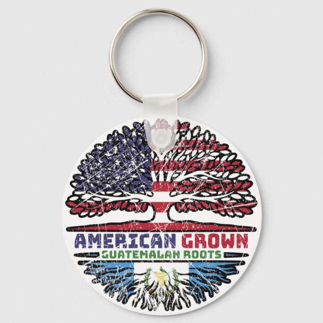 Guatemala Guatemalan US American USA United States Keychain (Front)