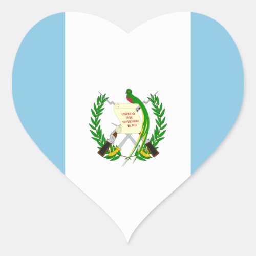 guatemala heart sticker