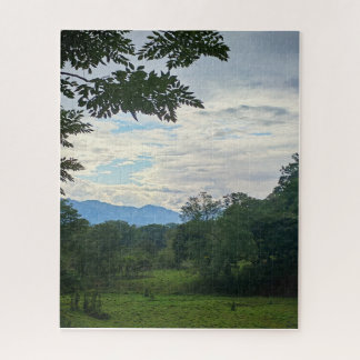 Guatemala Highlands: Green Fields and Mountains Jigsaw Puzzle