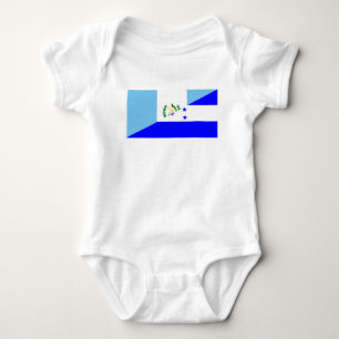 guatemala honduras half flag symbol baby bodysuit