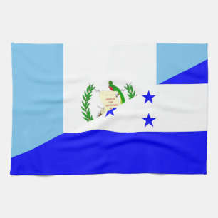 guatemala honduras half flag symbol kitchen towel