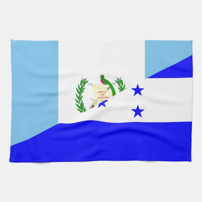 guatemala honduras half flag symbol kitchen towel (Horizontal)