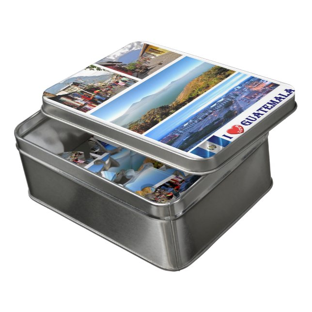 Guatemala - I Love - Jigsaw Puzzle (Lid Open)