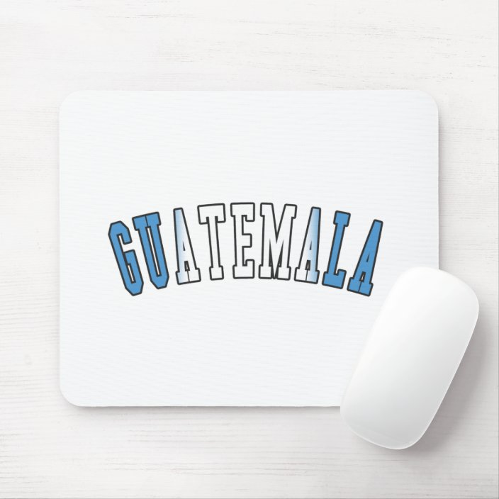 Guatemala in National Flag Colors Mouse Pad