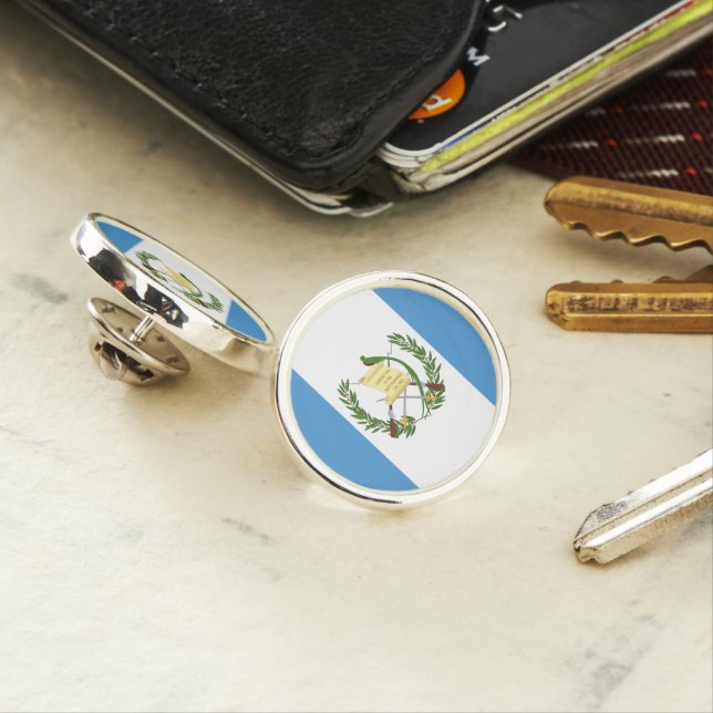 Guatemala Lapel Pin, Guatemala Flag Pin (In Situ)