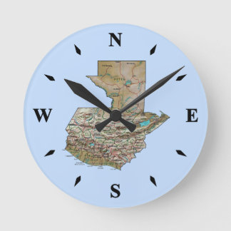 Guatemala Map Clock