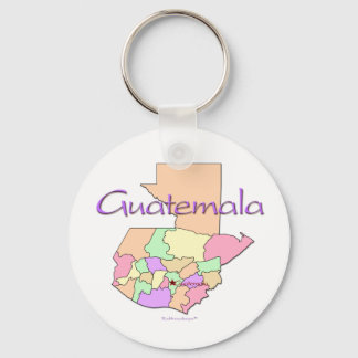 Guatemala Map Keychain