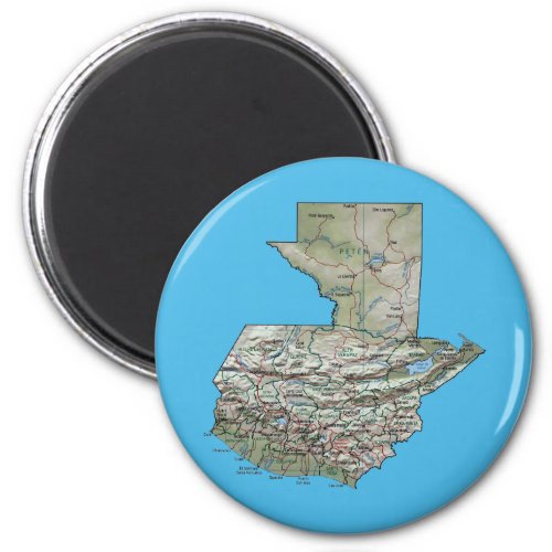 Guatemala Map Magnet