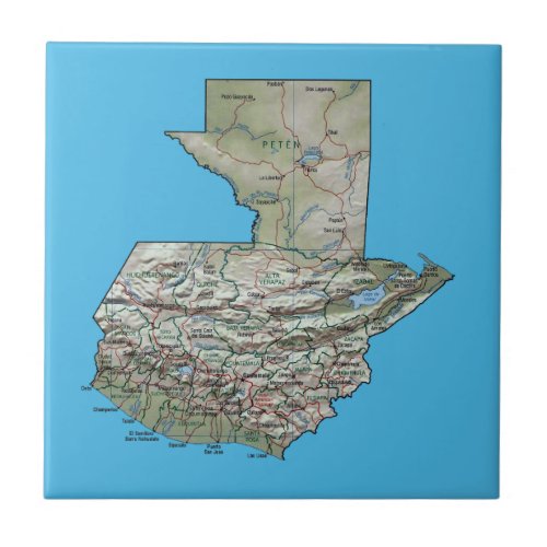 Guatemala Map Tile