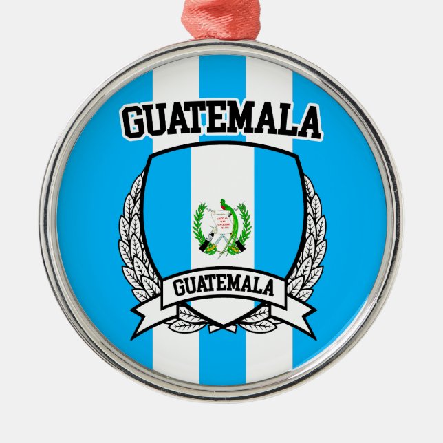Guatemala Metal Ornament (Front)