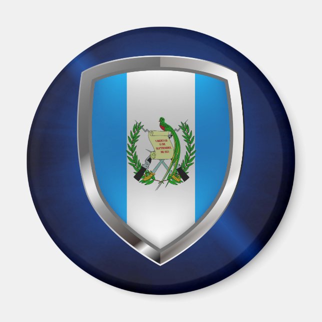 Guatemala Mettalic Emblem Magnet (Front)