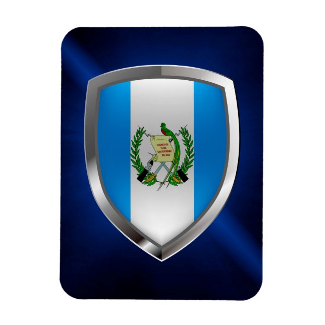 Guatemala Mettalic Emblem Magnet (Vertical)