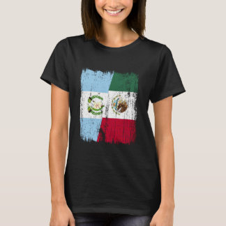 Guatemala Mexico Half Flag Guatemalan Mexican Heri T-Shirt