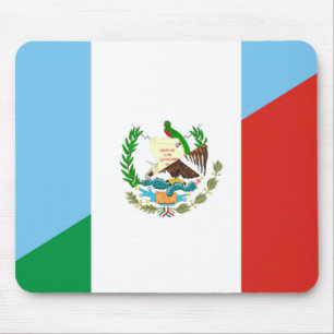 guatemala mexico half flag symbol mouse pad