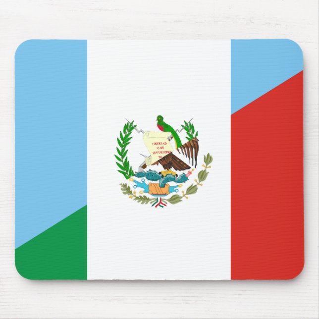 guatemala mexico half flag symbol mouse pad (Front)