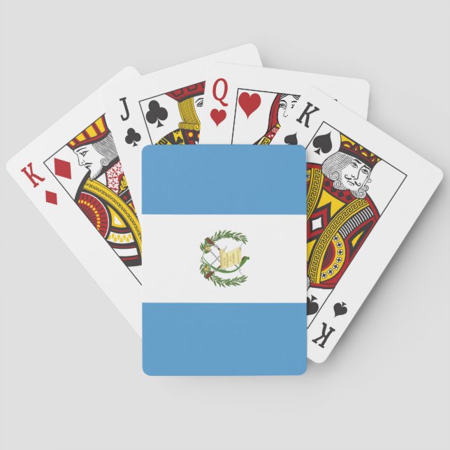 Guatemala National World Flag Poker Cards (Back)