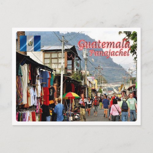 Guatemala _ Panajachel Market _ Postcard