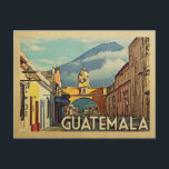 Guatemala Postcard Vintage Travel<br><div class="desc">Guatemala design in Vintage Travel style featuring the Santa Catalina Arch in Antigua.</div>