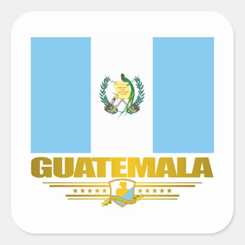 Guatemala Pride Square Sticker
