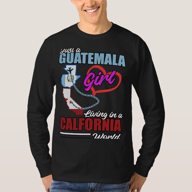 Guatemala Proud Hispanic Guate Flag Guatemalan Cha T-Shirt (Front)
