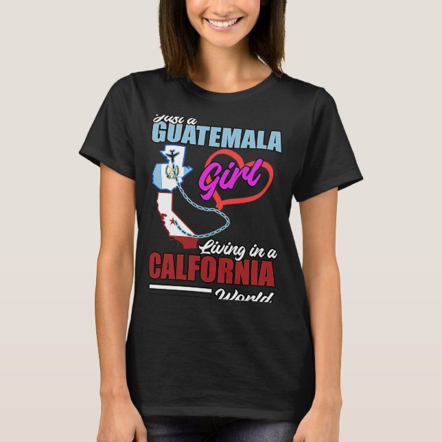 Guatemala Proud Hispanic Guate Flag Guatemalan Cha T-Shirt (Front)
