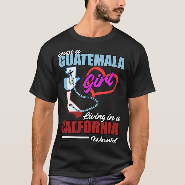 Guatemala Proud Hispanic Guate Flag Guatemalan Cha T-Shirt (Front)